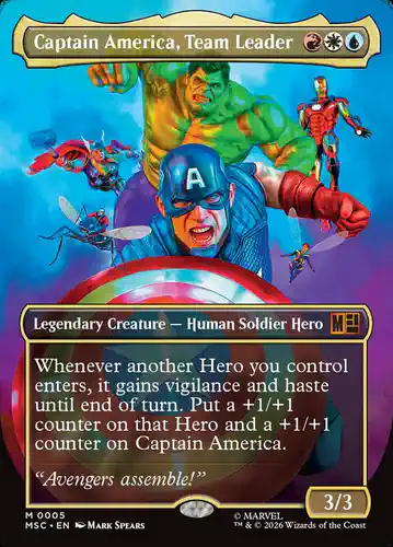 Captain America, Team Leader - msc Spoiler