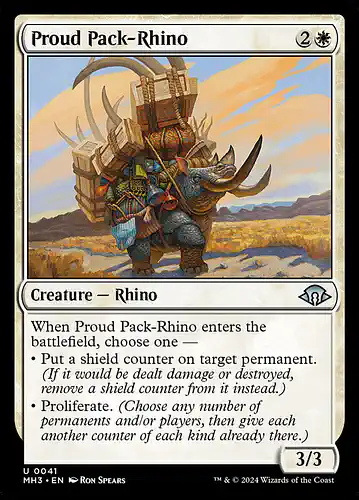 Proud Pack-Rhino - mh3 Spoiler