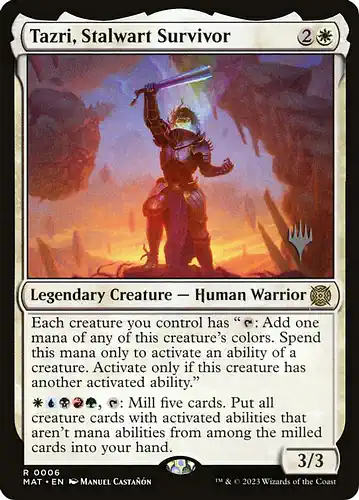 Tazri, Stalwart Survivor - mat Spoiler