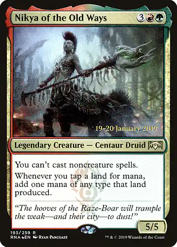 Nikya of the Old Ways - rna Spoiler