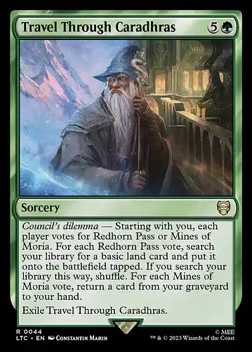 Travel Through Caradhras - ltc Spoiler