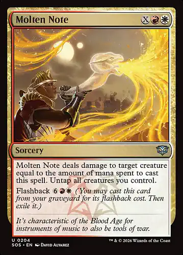 Molten Note - sos Spoiler