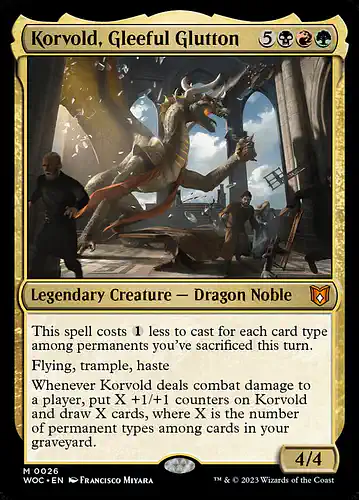 Korvold, Gleeful Glutton - woc Spoiler