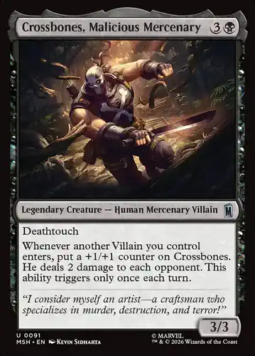 Crossbones, Malicious Mercenary - msh Spoiler