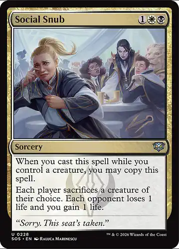 Social Snub - sos Spoiler