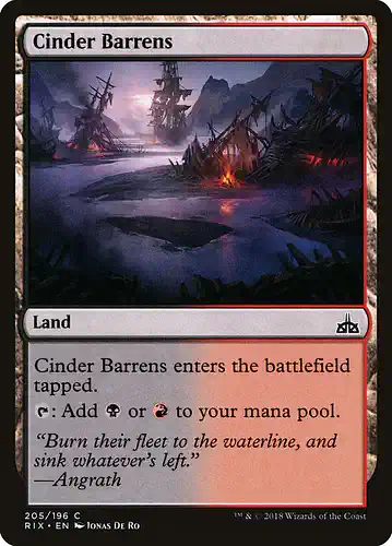 Cinder Barrens - rix Spoiler