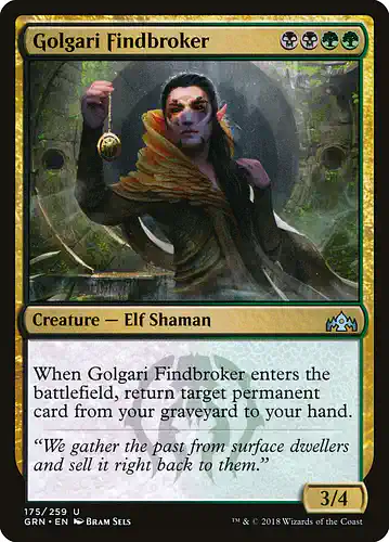 Golgari Findbroker - grn Spoiler