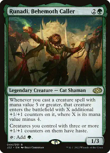 Runadi, Behemoth Caller - j22 Spoiler
