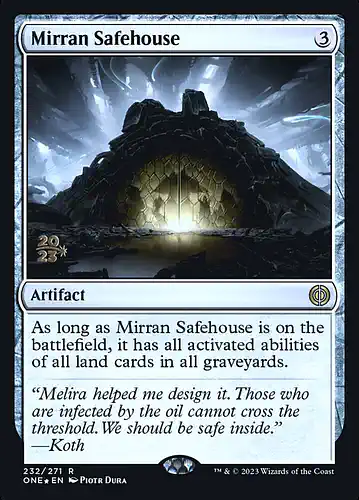 Mirran Safehouse - one Spoiler