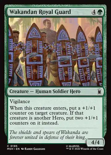 Wakandan Royal Guard - msh Spoiler