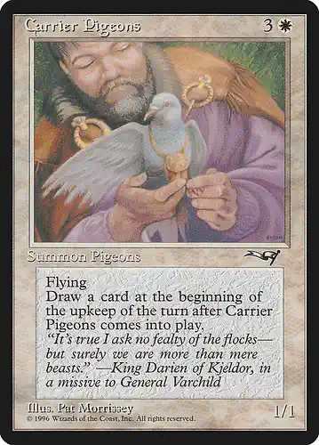 Carrier Pigeons - all Spoiler