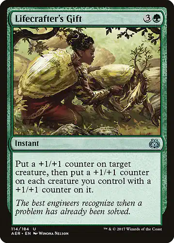 Lifecrafter's Gift - aer Spoiler