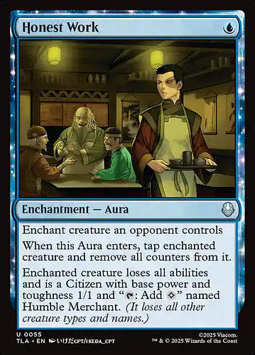 Honest Work - tla Spoiler