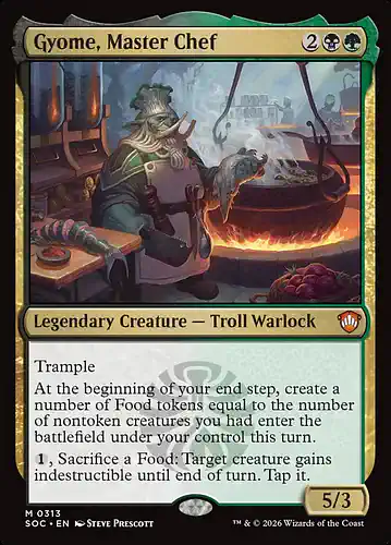 Gyome, Master Chef - soc Spoiler