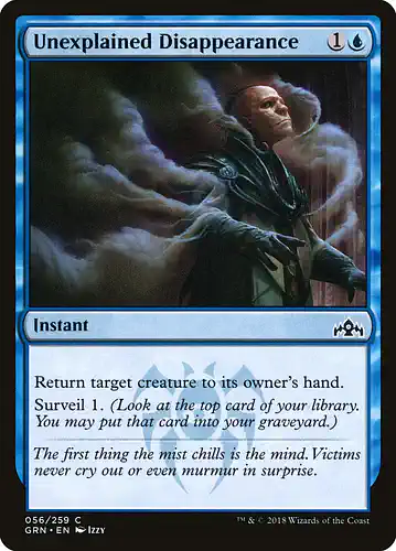 Unexplained Disappearance - grn Spoiler