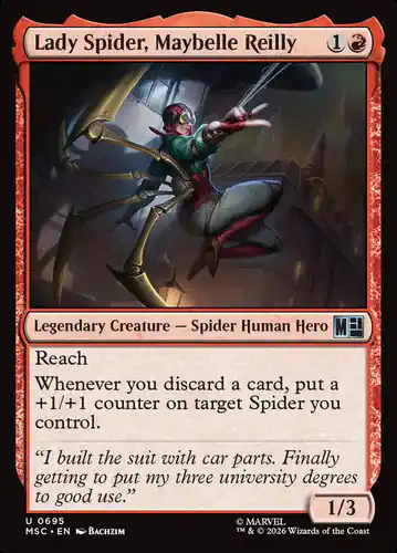 Lady Spider, Maybelle Reilly - msc Spoiler