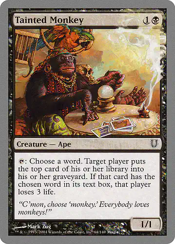 Tainted Monkey - unh Spoiler
