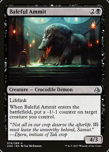 Baleful Ammit - akh Spoiler