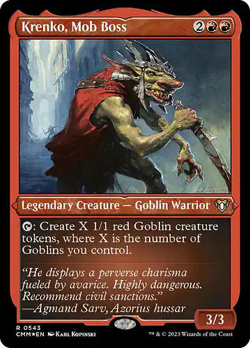 Krenko, Mob Boss - cmm Spoiler