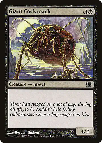 Giant Cockroach - 8ed Spoiler