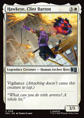 Hawkeye, Clint Barton - msc Spoiler