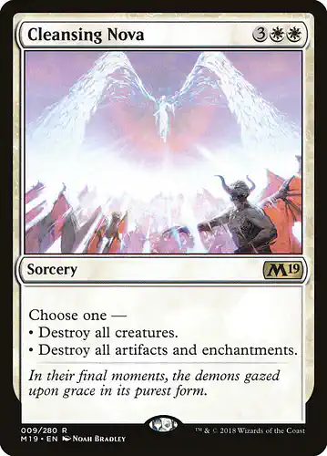 Cleansing Nova - m19 Spoiler