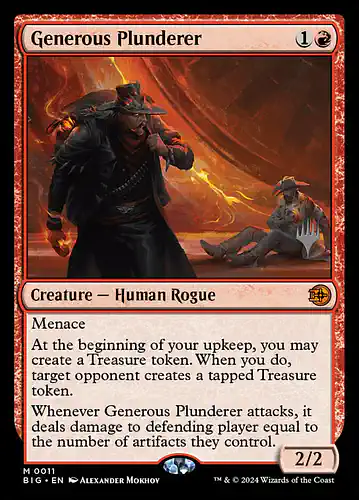 Generous Plunderer - big Spoiler
