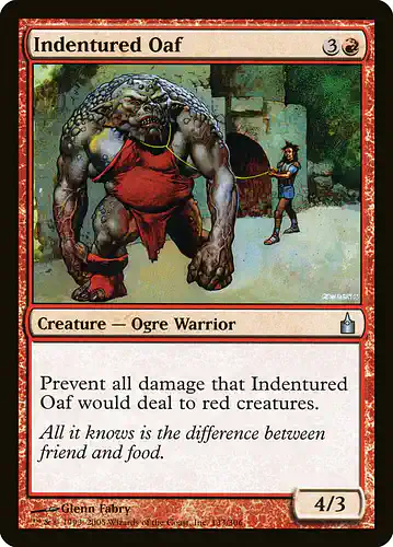 Indentured Oaf - rav Spoiler