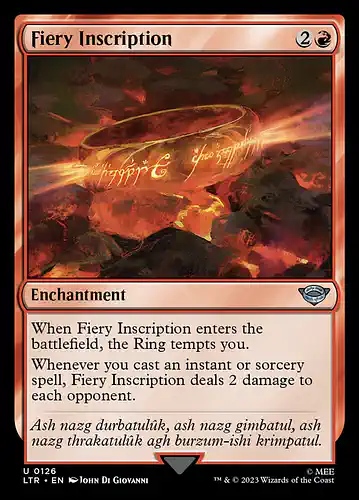 Fiery Inscription - ltr Spoiler
