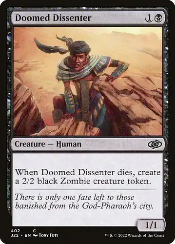 Doomed Dissenter - j22 Spoiler