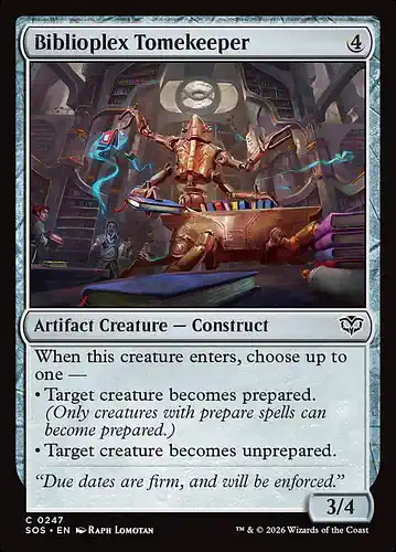 Biblioplex Tomekeeper - sos Spoiler