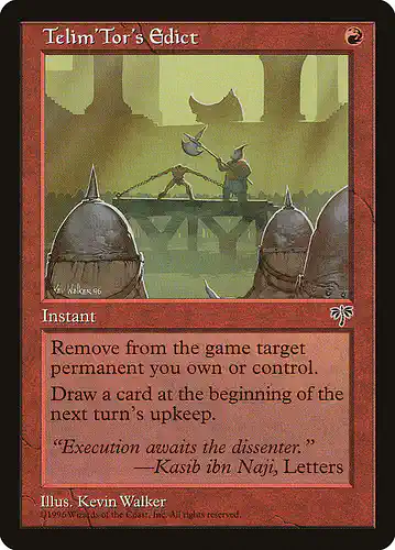 Telim'Tor's Edict - mir Spoiler