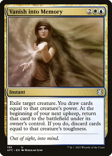 Vanish into Memory - afc Spoiler