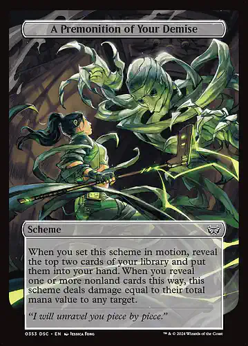 A Premonition of Your Demise - dsc Spoiler