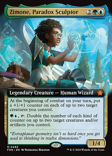 Zimone, Paradox Sculptor - fdn Spoiler