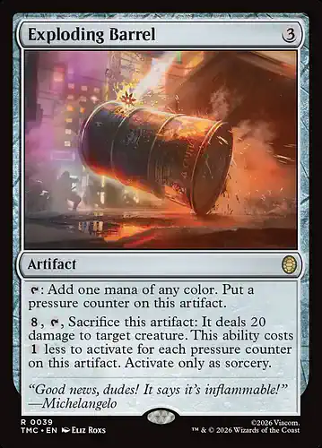 Exploding Barrel - tmc Spoiler