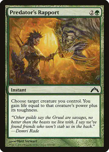 Predator's Rapport - gtc Spoiler