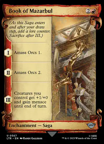 Book of Mazarbul - ltr Spoiler