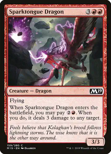 Sparktongue Dragon - m19 Spoiler