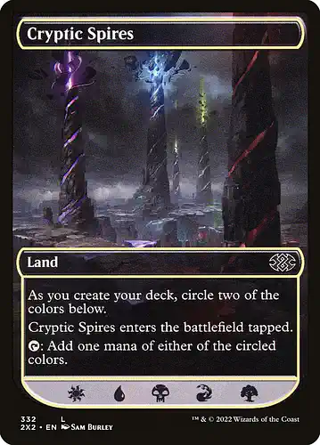 Cryptic Spires - 2x2 Spoiler