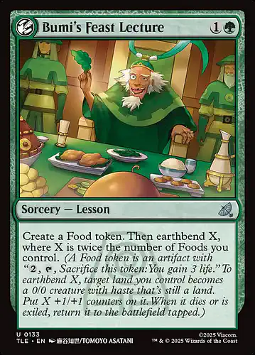 Bumi's Feast Lecture - tle Spoiler