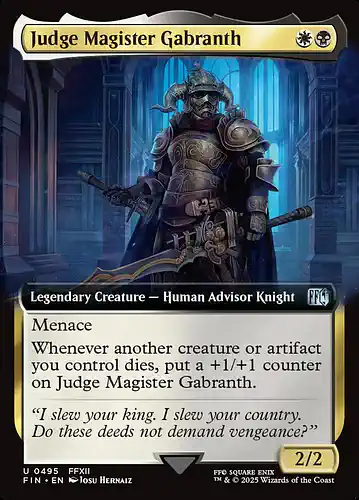 Judge Magister Gabranth - fin Spoiler
