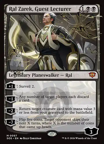 Ral Zarek, Guest Lecturer - sos Spoiler