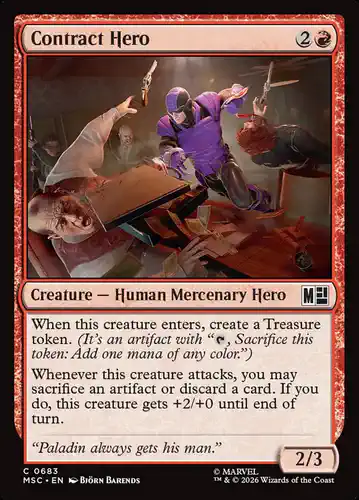 Contract Hero - msc Spoiler