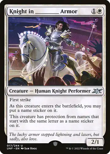 Knight in _____ Armor - unf Spoiler
