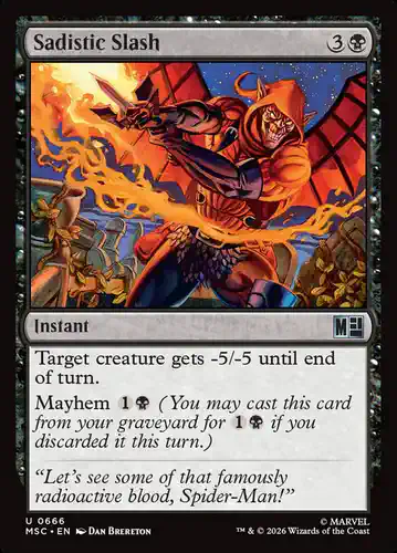 Sadistic Slash - msc Spoiler