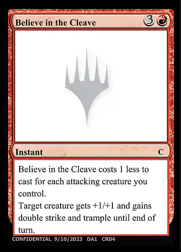 Believe in the Cleave - unk Spoiler