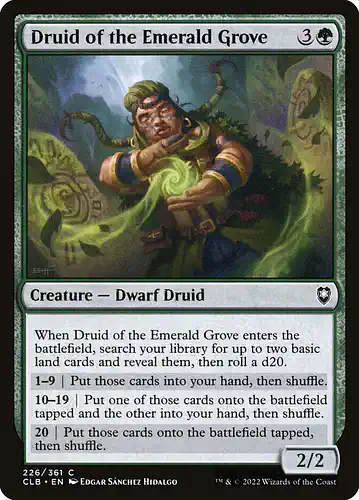Druid of the Emerald Grove - clb Spoiler