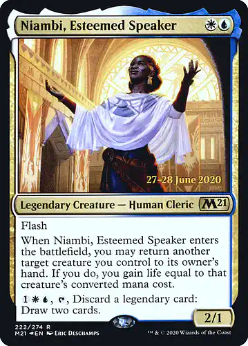 Niambi, Esteemed Speaker - m21 Spoiler