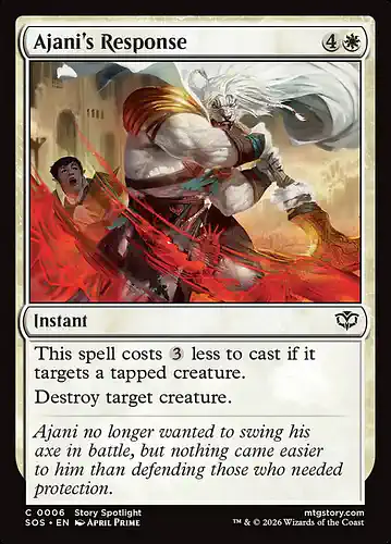 Ajani's Response - sos Spoiler